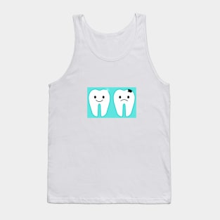 Happy Healthy Tooth/Sad Sweet Tooth Tank Top